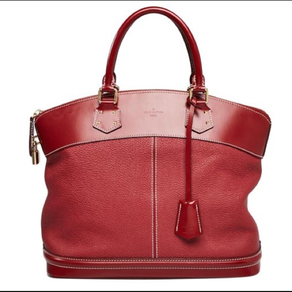 Louis Vuitton Lock it Suhali red